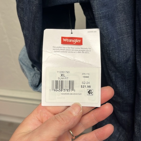 Men’s  wrangler shirt NWT - Picture 5 of 6